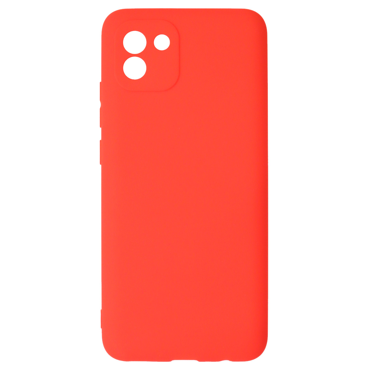 Чехол накладка для SAMSUNG Galaxy A03 (SM-A035F), силикон, цвет красный
