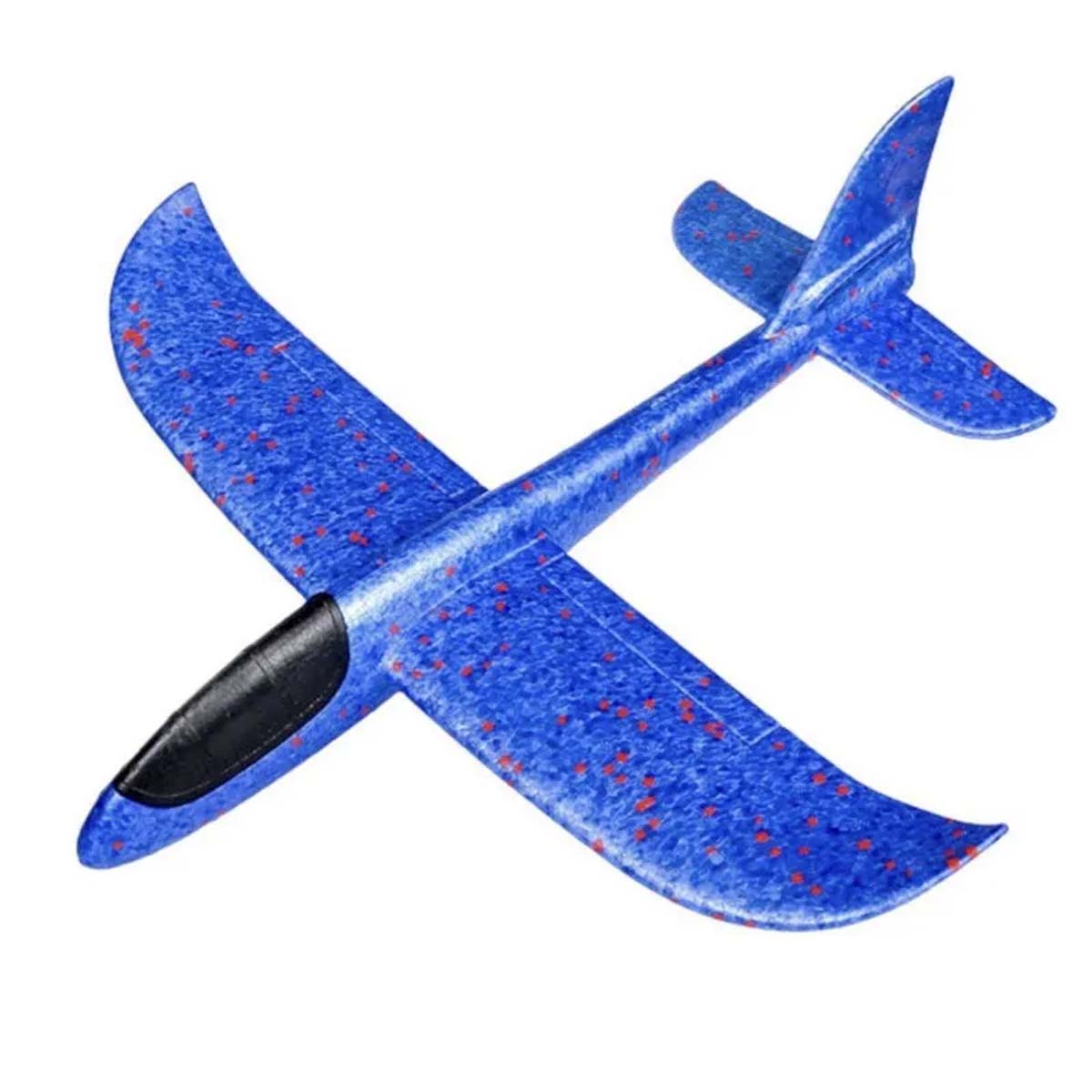Метательный самолет из пенопласта, 45 см, цвет синий