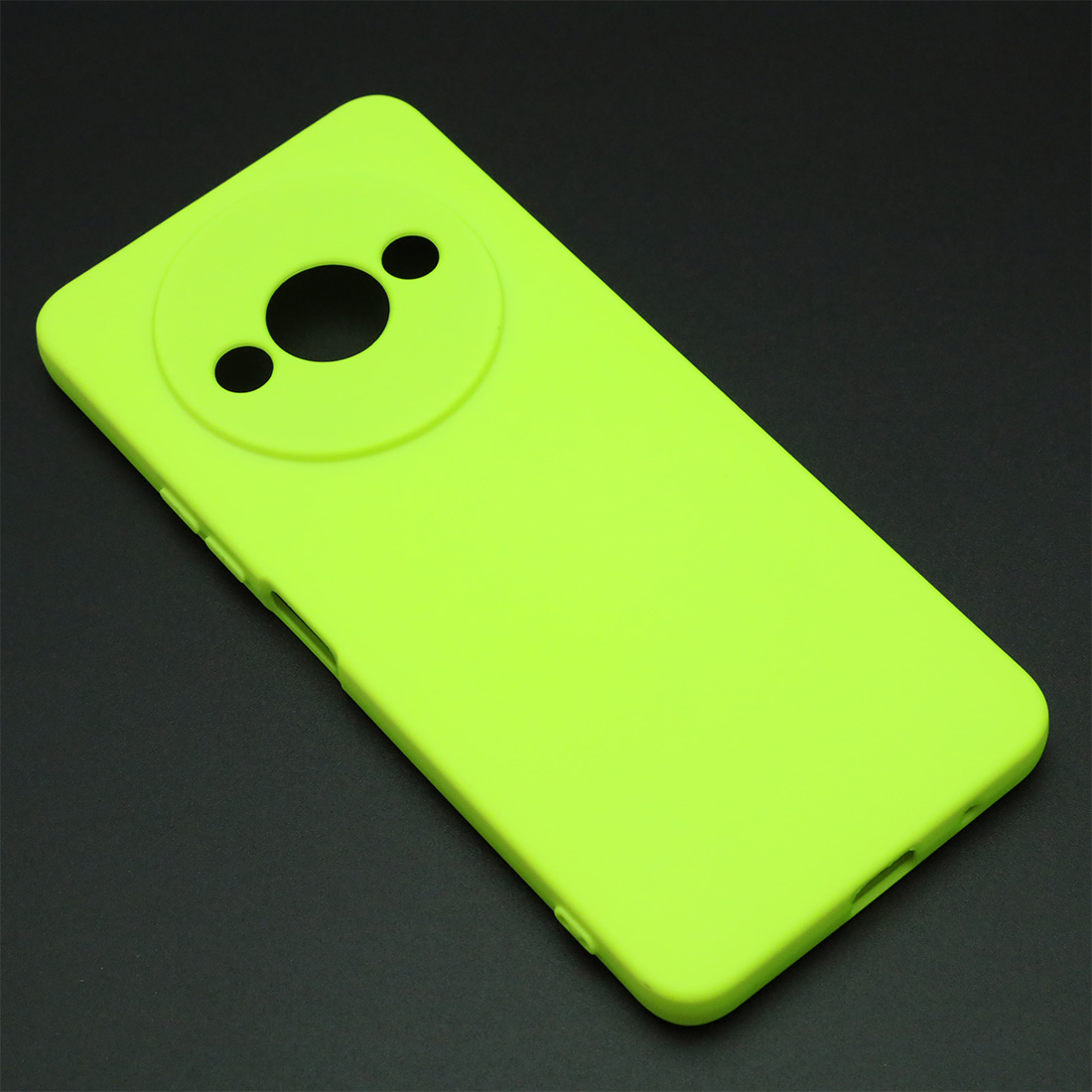 Чехол накладка NANO для XIAOMI Redmi A3, Redmi A3x, POCO C61, защита камеры, силикон, бархат, цвет салатовый