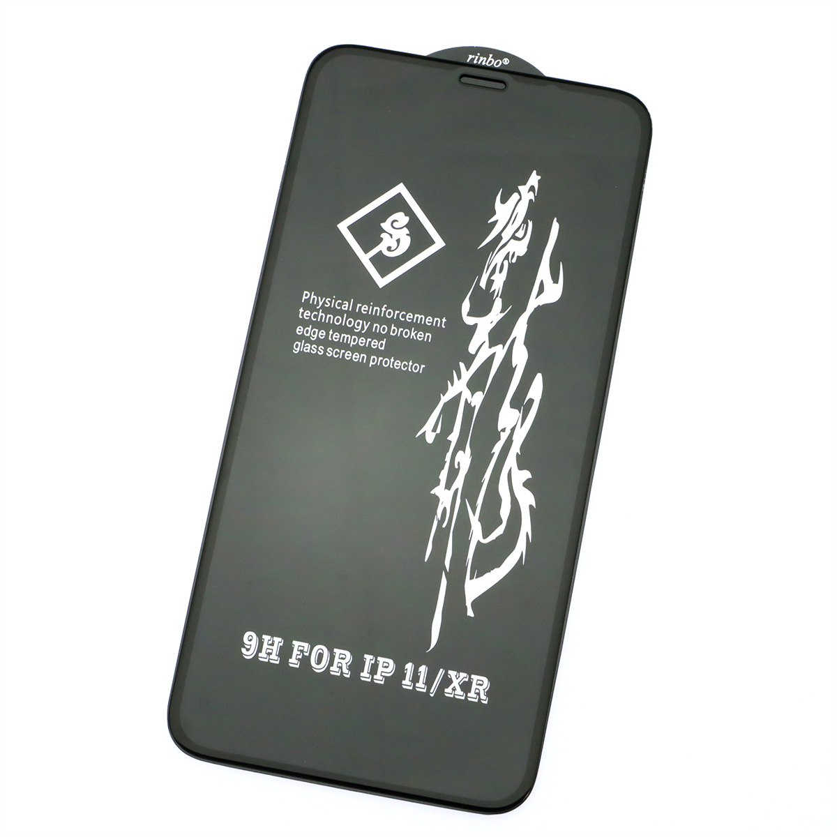 Защитное стекло Rinbo для APPLE iPhone XR, iPhone 11, цвет окантовки черный
