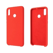 Чехол накладка Silicon Cover для HUAWEI Honor 8X, силикон, бархат, цвет красный.
