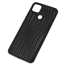 Чехол накладка для XIAOMI Redmi 9C, Redmi 10A, силикон, плетение, цвет черный