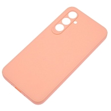 Чехол накладка для SAMSUNG Galaxy A54, защита камеры, силикон, матовый, цвет оранжевый