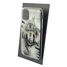 Чехол накладка для APPLE iPhone 11, силикон, глянцевый, рисунок JUVENTUS