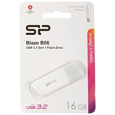Флешка USB 3.2 16GB SILICON POWER Blaze B06, цвет белый