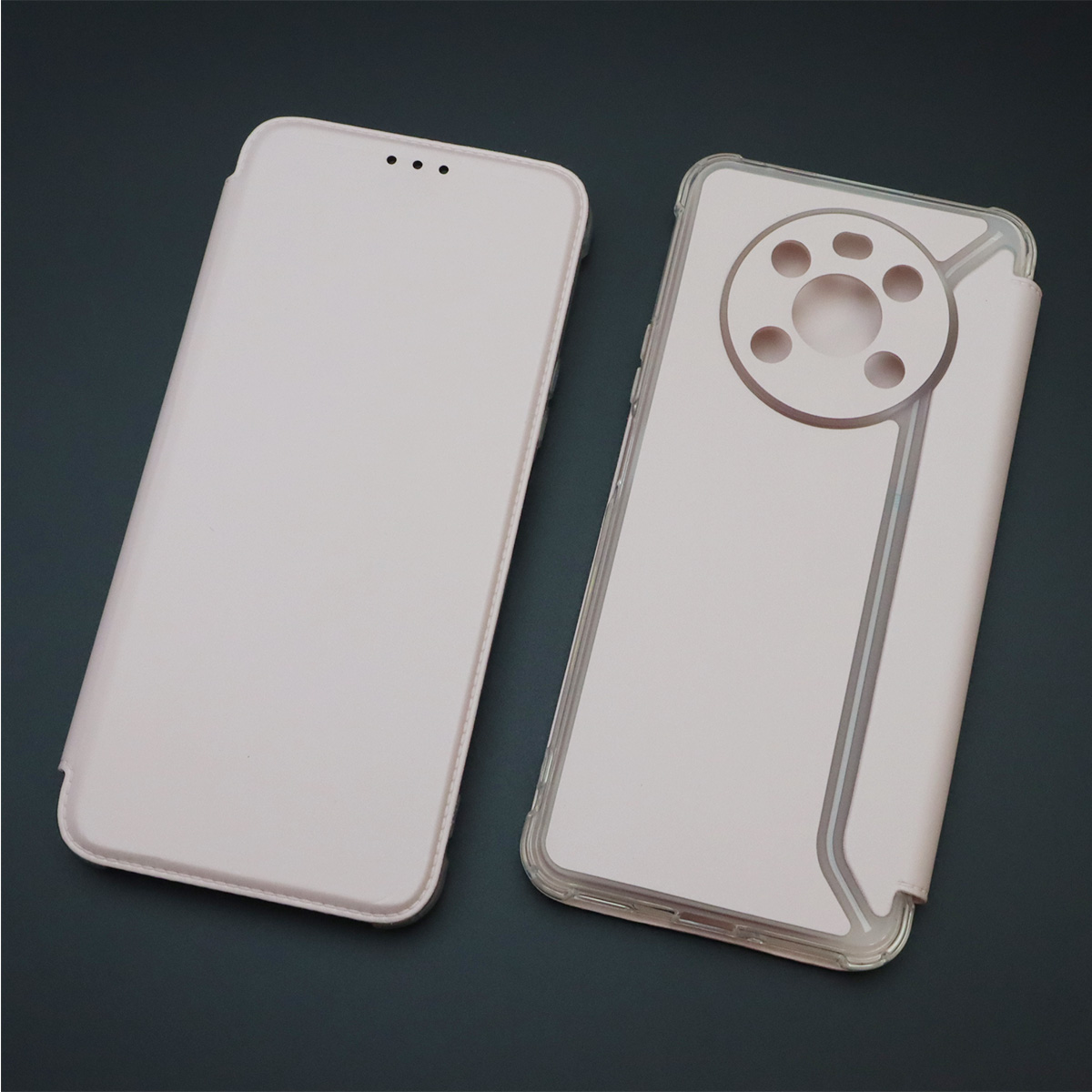 Чехол книжка для HUAWEI Honor X9, экокожа, визитница, цвет розовый песок Чехол книжка для HUAWEI Honor X9, экокожа, визитница, цвет розовый песок
