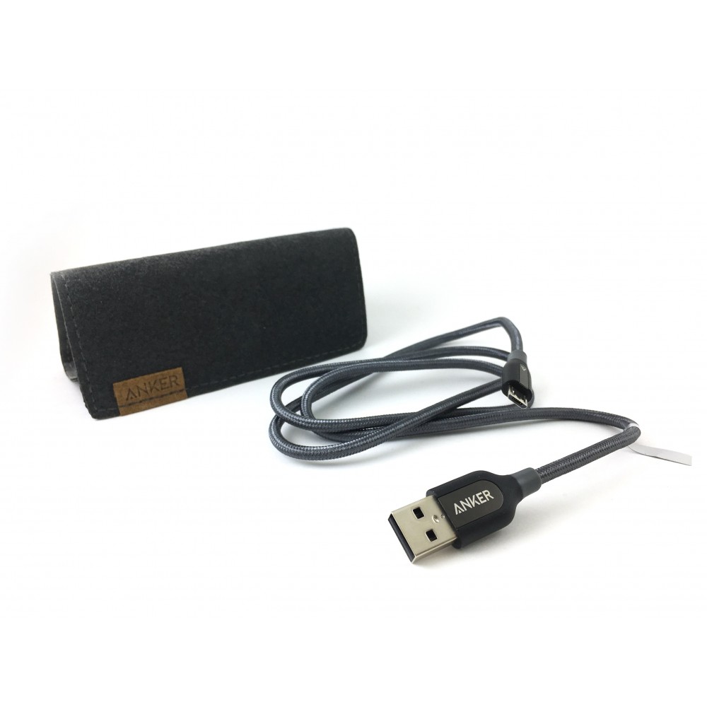 Кабель Anker powerline+ Micro USB нейлон кевлар 0.9м черн Anker A8142HA1.