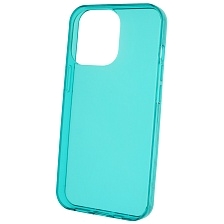 Чехол накладка Clear Case для APPLE iPhone 13 Pro (6.1), силикон 1.5 мм, цвет прозрачно бирюзовый