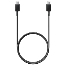 Кабель SAMSUNG (EP-DA705BBEGWW) USB Type C на USB Type C, 60W, 3A, длина 1 метр, цвет черный