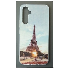 Чехол накладка для SAMSUNG Galaxy A54 5G, силикон, глянцевый, рисунок Эйфелева башня