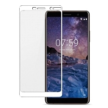 Защитное стекло 2D Full glass для Nokia 7-plus /тех.пак/ белый.