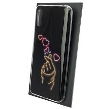 Чехол накладка Vinil для XIAOMI Redmi 9A, силикон, рисунок щелчок с сердечком