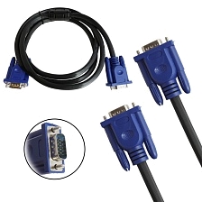 Кабель MRM V302 VGA-VGA (SVGA-SVGA) компьютер-монитор, длина 1.5 метра, цвет черный Кабель MRM V302 VGA-VGA (SVGA-SVGA) компьютер-монитор, длина 1.5 метра, цвет черный