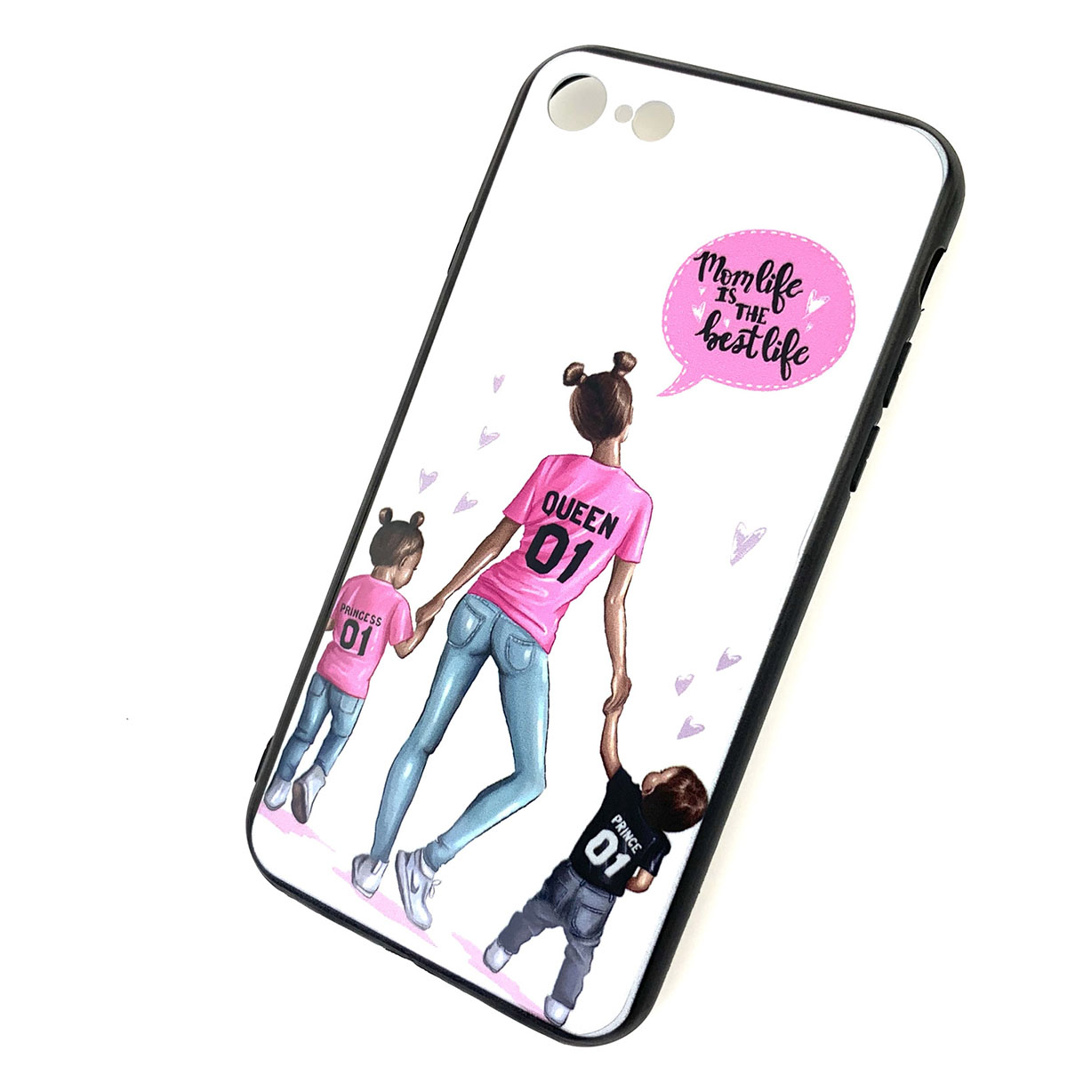 Чехол накладка для APPLE iPhone 7, 8, силикон, рисунок Mom life is the best life.