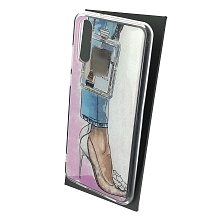 Чехол накладка для HUAWEI P20, силикон, блестки, глянцевый, рисунок EURO туфли