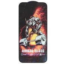 Защитное стекло AIRBAG GLASS для APPLE iPhone 13 Pro Max (6.7"), iPhone 14 Plus (6.7"), с бортиком, цвет окантовки черный