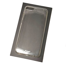 Чехол накладка J-Case для HUAWEI Y7 Pro 2018, силикон, цвет прозрачный
