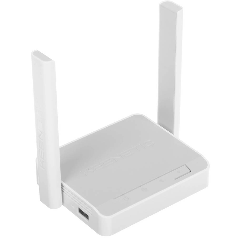 Wi-Fi роутер, маршрутизатор KEENETIC LAUNCHER KN-1221, N300, 2 LAN, 1 USB, цвет белый