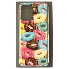 Чехол накладка для Realme 9 Pro, силикон, рисунок Пончики