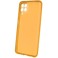 Чехол накладка Clear Case для SAMSUNG Galaxy A22 4G (SM-A225F), M22 (SM-M225F), M32 (SM-M325F), силикон 1.5 мм, защита камеры, цвет прозрачно оранжевый