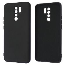 Чехол накладка NANO для XIAOMI Redmi 9, силикон, бархат, цвет черный