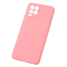 Чехол накладка Soft Touch для Realme 8, Realme 8 Pro, силикон, матовый, цвет розовый