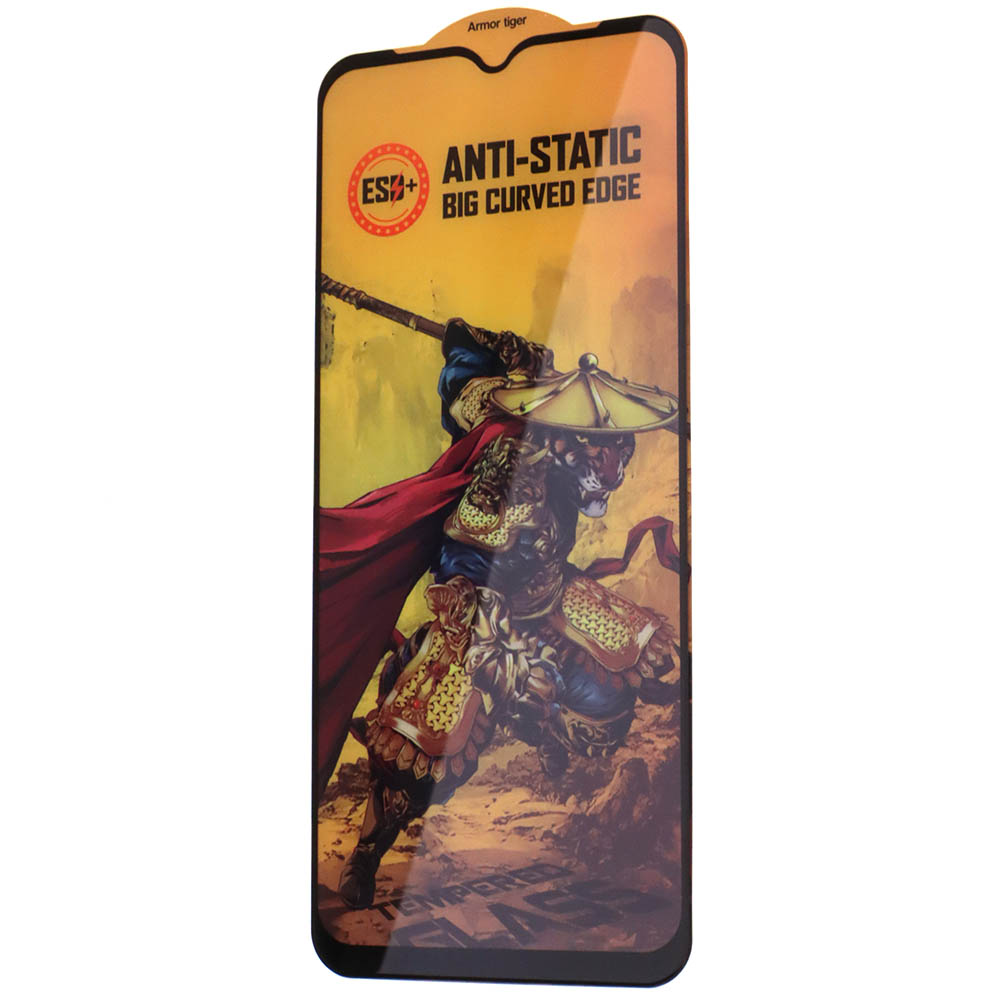 Защитное стекло OG anti-static для SAMSUNG Galaxy A14, цвет окантовки черный