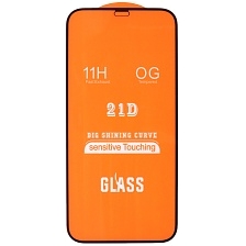 Защитное стекло 21D для APPLE iPhone 12 (6.1"), iPhone 12 Pro (6.1"), цвет окантовки черный Защитное стекло 21D для APPLE iPhone 12 (6.1"), iPhone 12 Pro (6.1"), цвет окантовки черный