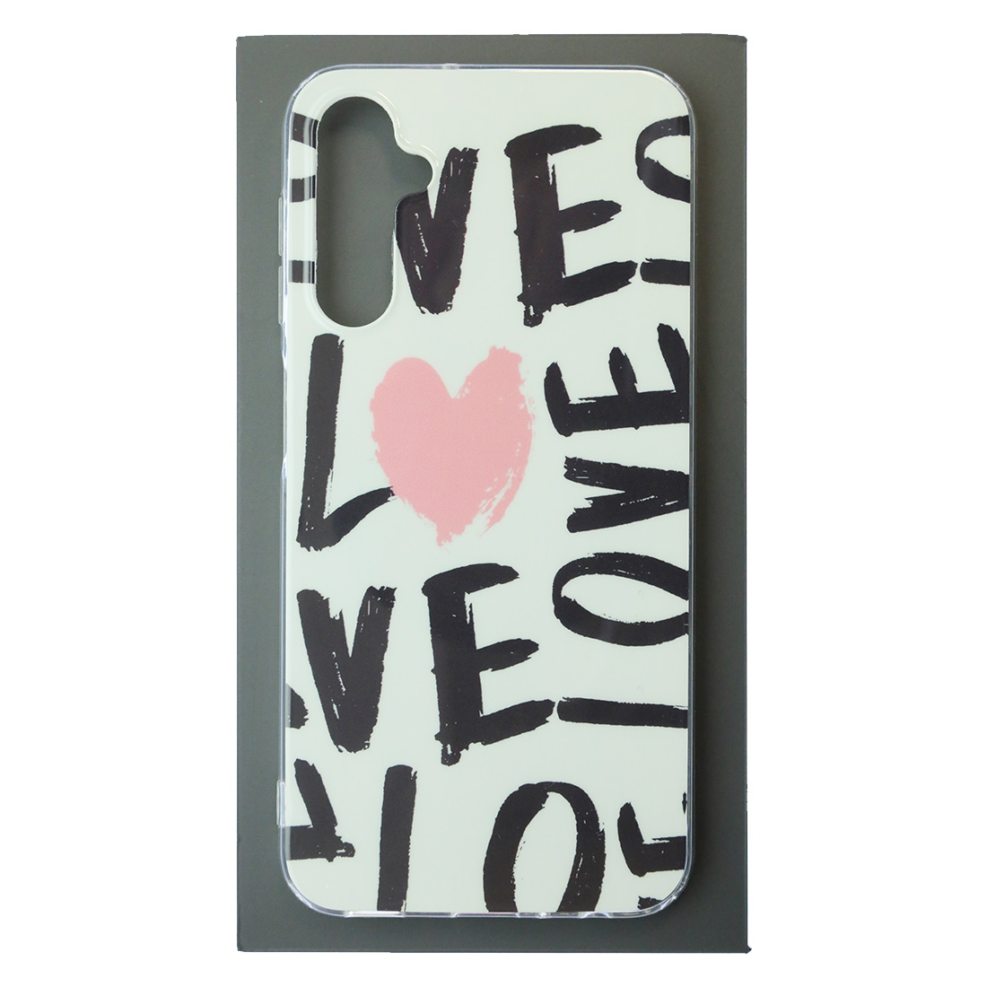 Чехол накладка для SAMSUNG Galaxy A24, силикон, глянцевый, рисунок LOVE