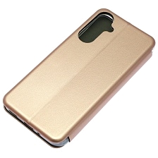 Чехол книжка STYLISH для SAMSUNG Galaxy A16, экокожа, визитница, цвет розовое золото