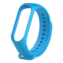 Ремешок на запястье, браслет для XIAOMI Mi Band 3, 4, силикон, цвет голубой