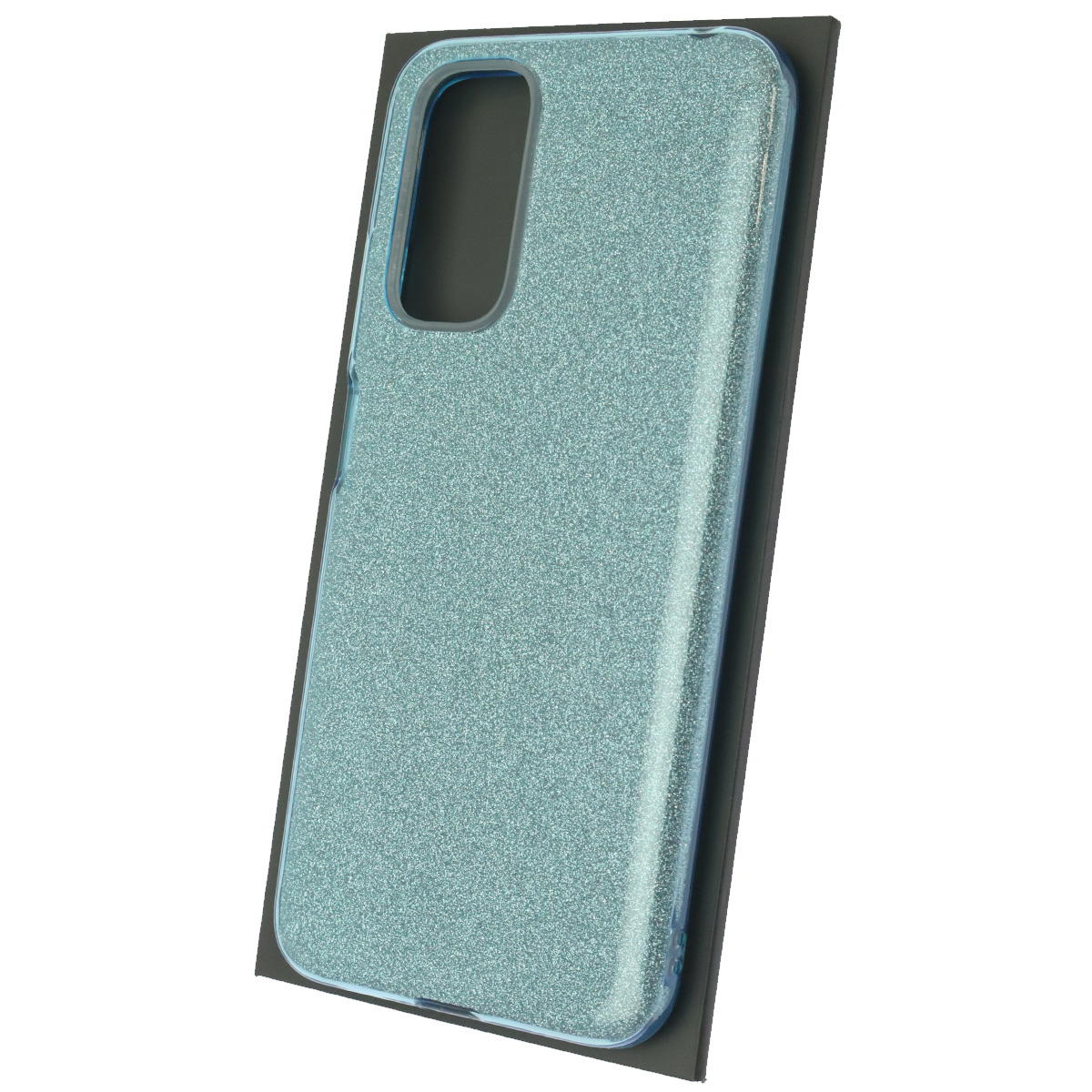 Чехол накладка SHINE для XIAOMI Redmi Note 11 4G, Redmi Note 11S, силикон, блестки, цвет голубой