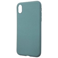 Чехол накладка GPS для APPLE iPhone XR, силикон, матовый, цвет сизый