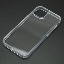 Чехол накладка KWI-NI для APPLE iPhone 13, iPhone 14, пластик, силикон, прозрачный