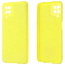Чехол накладка NANO для SAMSUNG Galaxy A12 (SM-A125), M12 (SM-M127F), силикон, бархат, цвет желтый