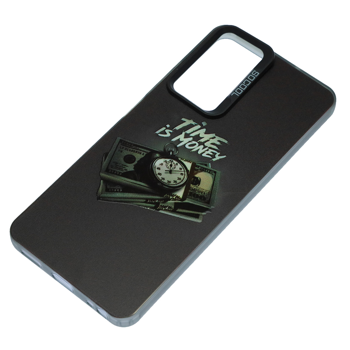 Чехол накладка для Realme C67 4G, пластик, силикон, рисунок TIME is MONEY