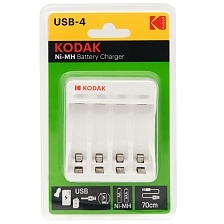 Зарядное устройство Kodak С80002B для аккумуляторов AAAx4, AAx4, цвет белый