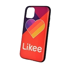 Чехол накладка для APPLE iPhone 11, силикон, рисунок Likee Red.