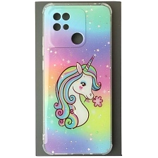 Чехол накладка для XIAOMI Redmi 10C, XIAOMI POCO C40, силикон, глянцевый, блестки, рисунок Единорог Чехол накладка для XIAOMI Redmi 10C, XIAOMI POCO C40, силикон, глянцевый, блестки, рисунок Единорог