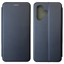 Чехол книжка STYLISH для INFINIX HOT 30 Play, экокожа, визитница, цвет темно синий