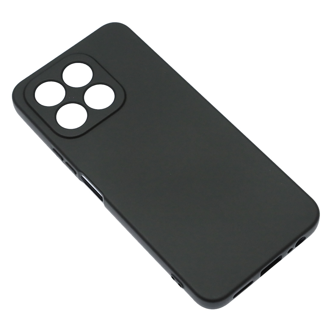 Чехол накладка NANO для Honor X6b 4G, защита камеры, силикон, бархат, цвет черный