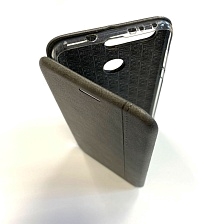 Чехол книжка для HUAWEI Honor View 20, Honor V20 (PCT-L29), экокожа, визитница, цвет серый