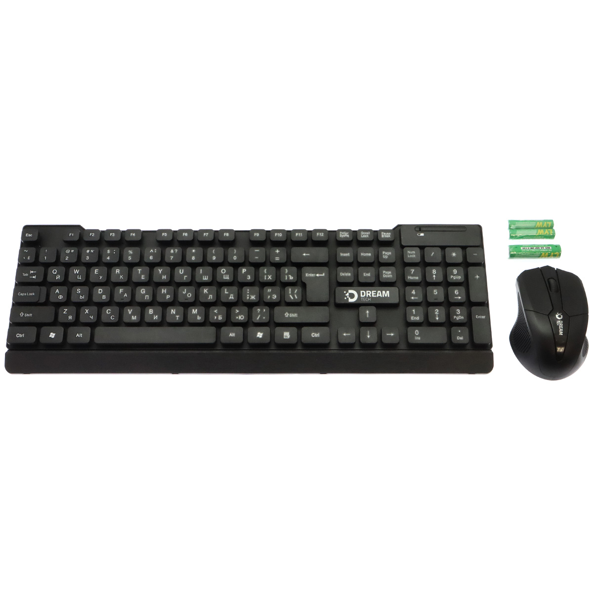 Комплект беспроводной мышь и клавиатура DREAM DRM-SET1-01, цвет черный