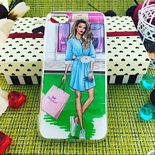 Чехол накладка для APPLE iPhone 7, 8, силикон, рисунок Pinkstore.