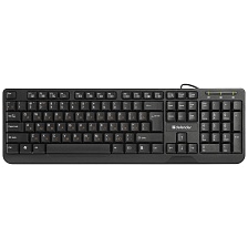 Клавиатура DEFENDER OfficeMate HM-710, проводная, USB 2.0, цвет черный