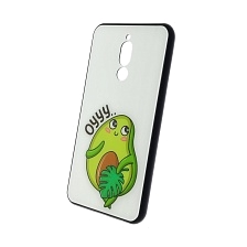 Чехол накладка для XIAOMI Redmi 8, силикон, стекло, рисунок AVOCADO Oyyy....