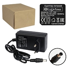 Блок питания Live Power LP124, 10V-2A, 5.5*2.5, длина 1 метр, цвет черный Блок питания Live Power LP124, 10V-2A, 5.5*2.5, длина 1 метр, цвет черный