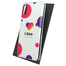 Чехол накладка Vinil для XIAOMI Redmi 9A, силикон, рисунок Likee, цвет белый Чехол накладка Vinil для XIAOMI Redmi 9A, силикон, рисунок Likee, цвет белый