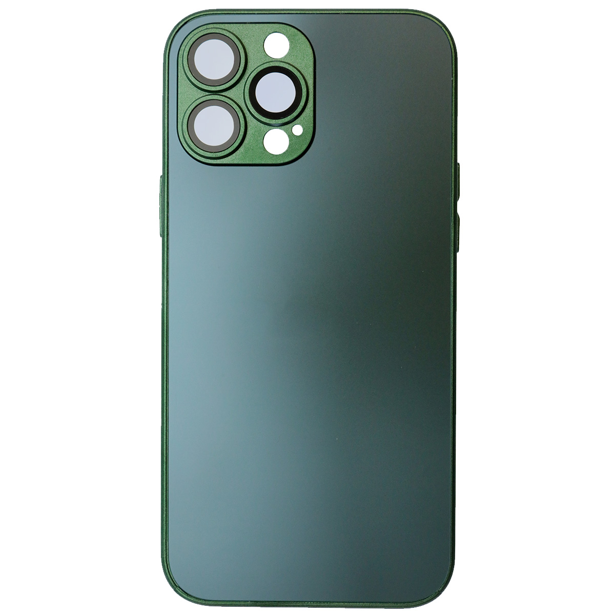 Чехол накладка AG Glass case для APPLE iPhone 13 Pro Max (6.7"), силикон, защита камеры, цвет хвойный