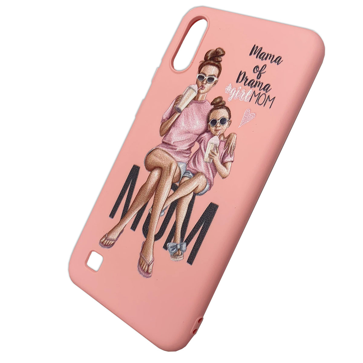 Чехол накладка для SAMSUNG Galaxy A10 (SM-A105), силикон, рисунок Mama of Drama Girl MOM. Чехол накладка для SAMSUNG Galaxy A10 (SM-A105), силикон, рисунок Mama of Drama Girl MOM.